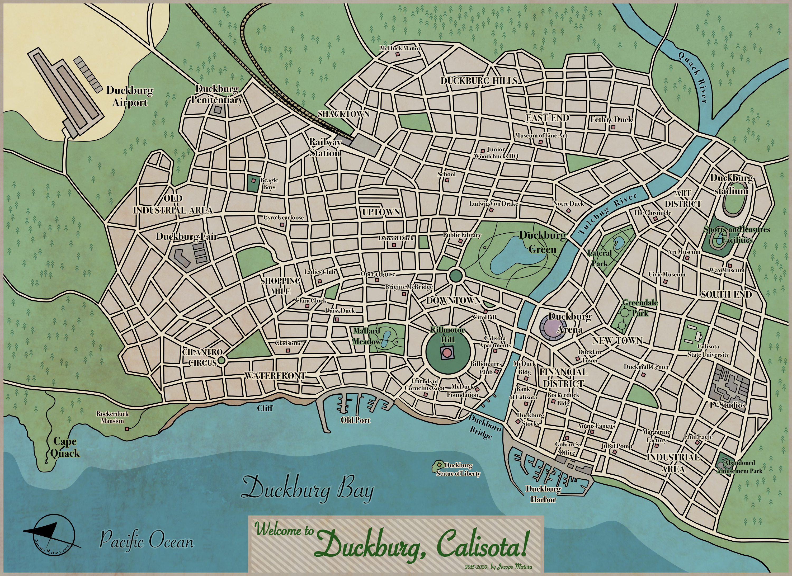 Duckburg Map